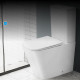 Унитаз компакт ABBER Rechteck AC1210T белый, безободковый, смыв торнадо