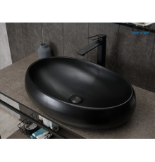 Раковина накладная Gid Bm9030a 53371 черная матовая 60x41x15