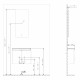 Настенное зеркало ORKA Ferla ORK1001B+ 40x90 c LED подсветкой