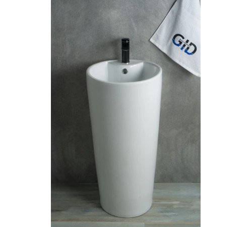 Раковина напольная Gid Nb131 81112 белая 40x40x84