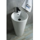 Раковина напольная Gid Nb131 81112 белая 40x40x84