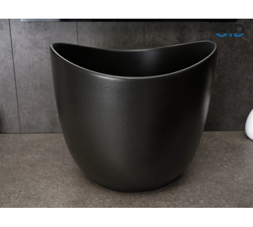 Раковина накладная Gid N9303bg 53378 черная графит 36x36x32