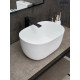 Раковина накладная Gid N9302wg 51220 белая матовая / белая графит 45x32x22