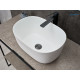 Раковина накладная Gid N9302wg 51220 белая матовая / белая графит 45x32x22