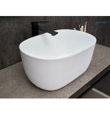 Раковина накладная Gid N9302wg 51220 белая матовая / белая графит 45x32x22