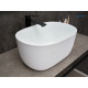 Раковина накладная Gid N9302wg 51220 белая матовая / белая графит 45x32x22
