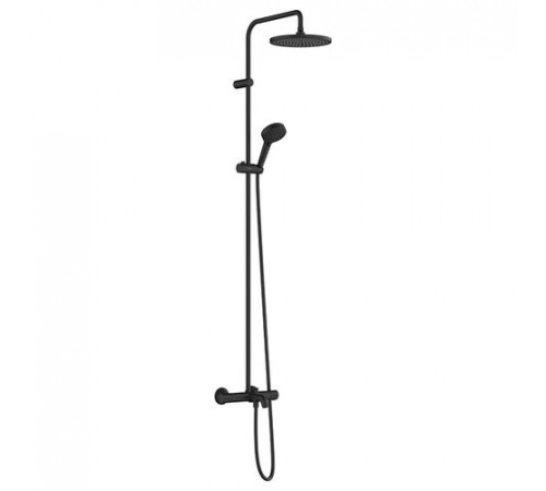 Душевая стойка 26899670 с термостатом Hansgrohe Vernis Blend Showerpipe 240, матовый черный